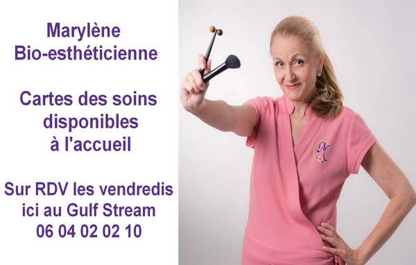 Marylène bio-esthéticienne au Gulf Stream